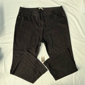 Aveology Black Denim Flare Jeans